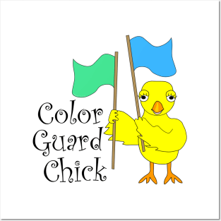 Color Guard Chick Text Posters and Art